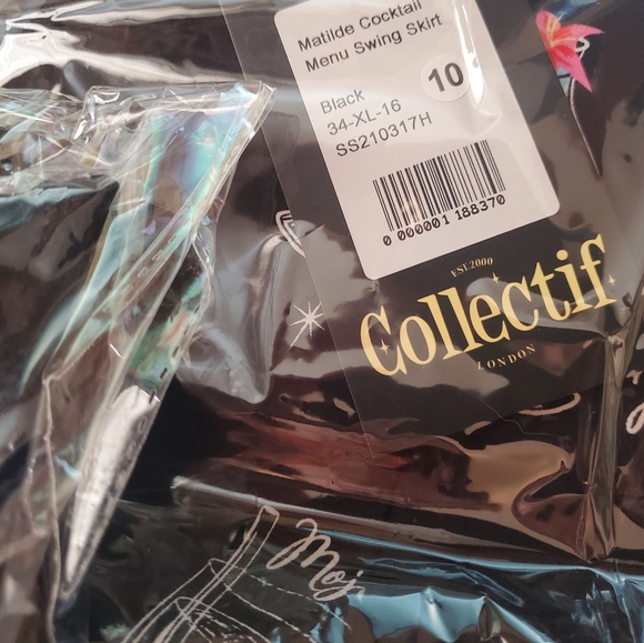 Collectif Cocktail Menu Skirt - Picture 2 of 2